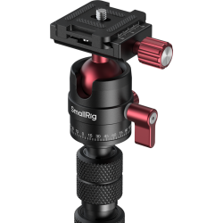 SmallRig 6397 Monopod with Triple Ground Spikes and Panoramic Ball Head with Arca-Swiss Plate