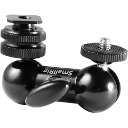 SMALLRIG 1135 MULTI-FUNC DOUBLE BALLHEAD SHOE+1/4"