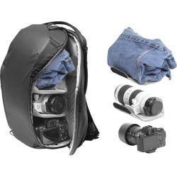 Peak Design Everyday Backpack 20L Zip v2 I Black + Free Leash I Black