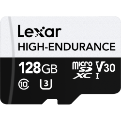 Lexar microSD High-Endurance microSDXC UHS-I/U3/10 R100/W45 (V30) 128GB