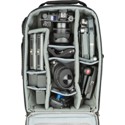 Think Tank Essentials Convertible Rolling Backpack, Black