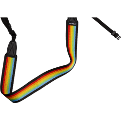 Polaroid Camera Strap Flat Rainbow Black