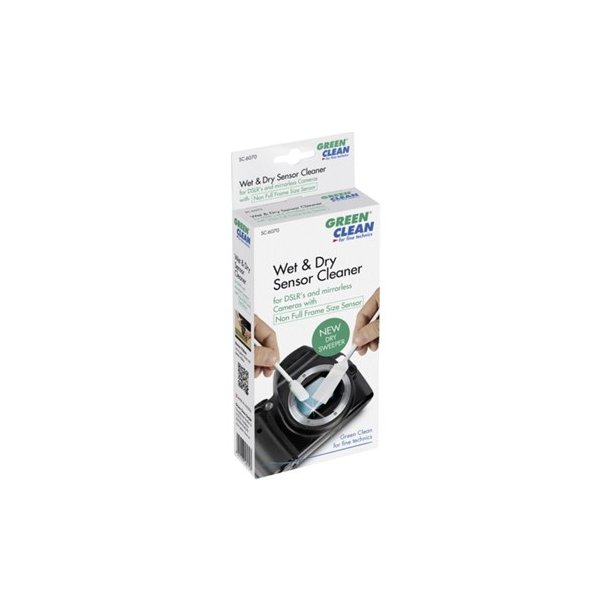 Green Clean 1x4 Sensor-Cleaner wet + dry (Non full frame size sensor)