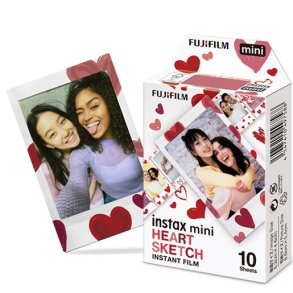 Fujifilm Instax Mini Heart Sketch 1x10 billeder