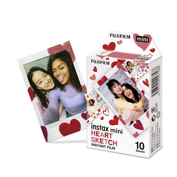 Fujifilm Instax Mini Heart Sketch 1x10 billeder