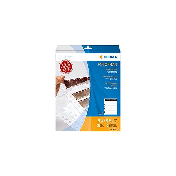 Herma Negativlomme 7762 Klar - 25 Ark