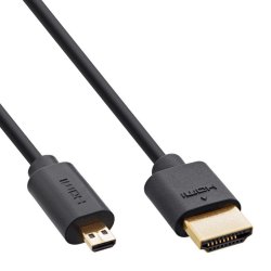InLine Slim Ultra HDMI-Kabel A to D(Micro) 8K4K 2m