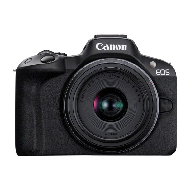 Canon EOS R50 + RF-S 18-45mm f/4.5-6.3 IS STM - SPAR DKK 1500,-