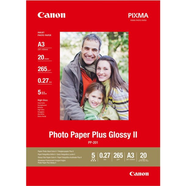 Canon PP-201 Glossy II - 20/A3/265g
