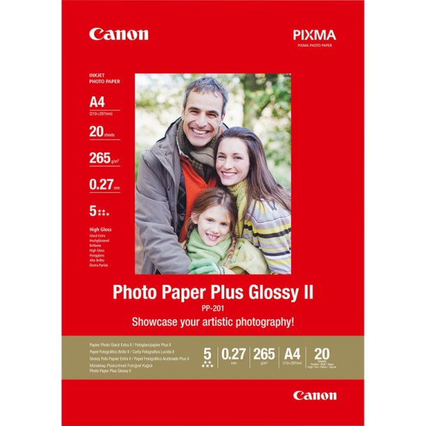 Canon PP-201 Glossy II - 20/A4/265g