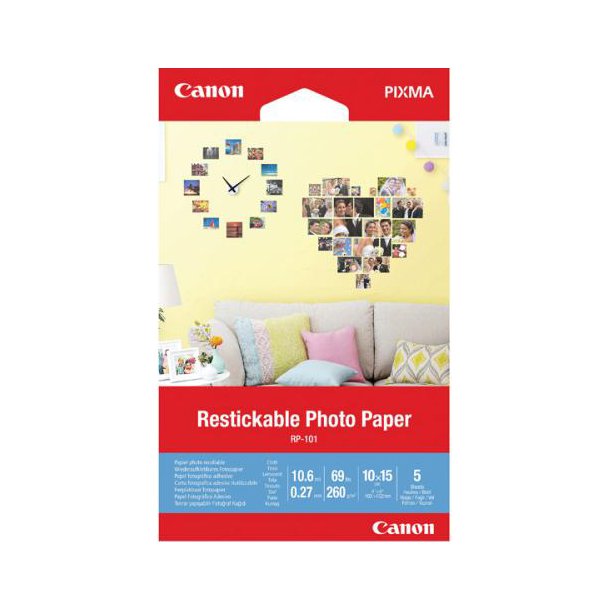 Canon RP-101 Restickable Photo Paper 10X15/260 g