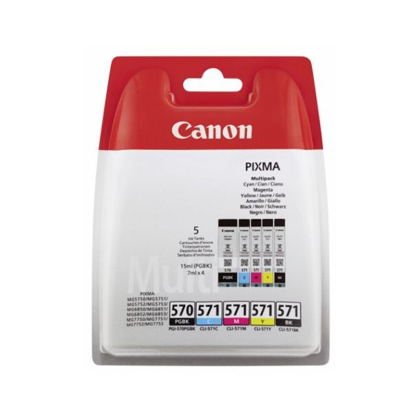 Canon PGI-570/CLI-571 Multipack (PGBK/C/M/Y/BK)