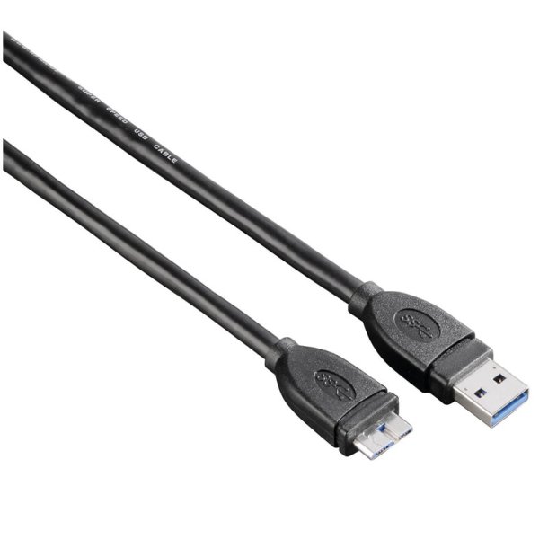 Hama 54507 Micro USB 3.0 Cable 1,8m - sort