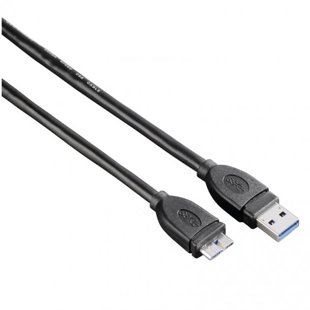 Hama 54507 Micro USB 3.0 Cable 1,8m - sort