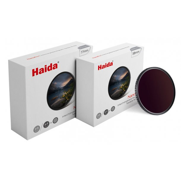 Variable ND filter Magnetic NanoPro - 67 mm - Haida Variable ND filtre Magnetic NanoPro - Vefa Foto
