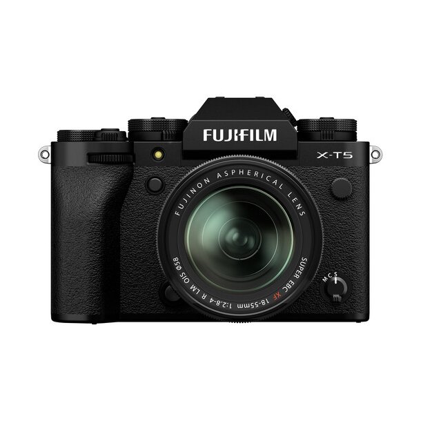 Fujifilm X-T5 m/XF18-55mm F2.8-4 R LM OIS - Sort - Fujifilm