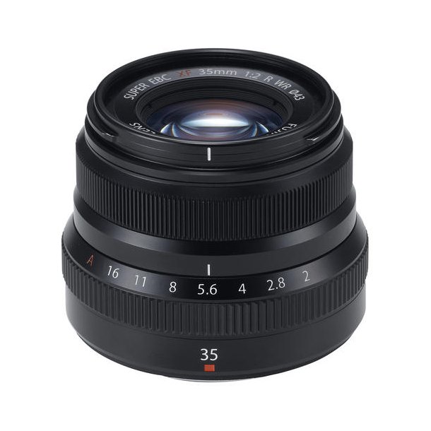 Fujifilm Fujinon XF 35mm f/2.0 R WR - Sort incl. Haida NanoPro Clear Filter - 43 mm!