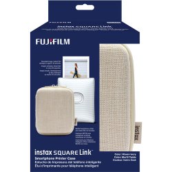 FUJIFILM Instax SQUARE Link Smartphone Printer Case Woven Ivory