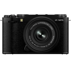 Fujifilm X-M5 + XC15-45mm OIS PZ - Sort