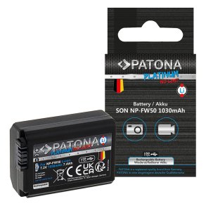 PATONA Platinum NP-FW50 batteri med USB-C Input til Sony