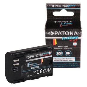 Patona Platinum LP-E6 batteri med USB-C Input til Canon