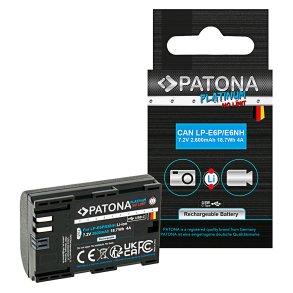 Patona Platinum LP-E6P batteri med USB-C Input til Canon