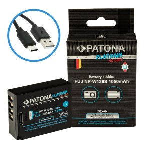Patona Platinum NP-W126S Batteri med USB-C input til Fujifilm