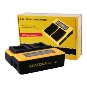 Patona Dual LCD Charger for Canon LP-E6/LP-E6NH/LP-E6P