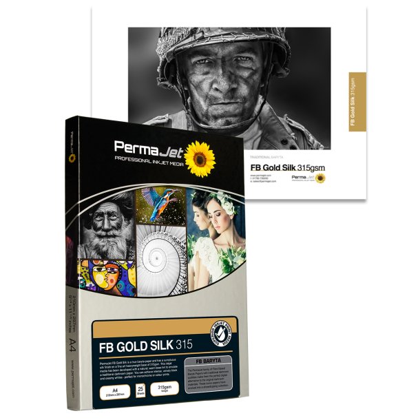 PermaJet FB Gold silk 315 gsm A3 25 ark