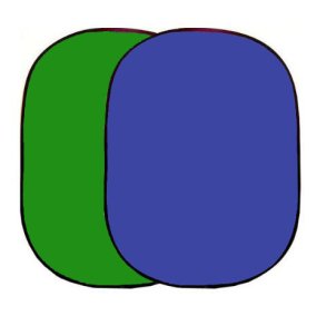 Falcon Eyes Stofbaggrund - 148x200 Chroma Grn/Bl