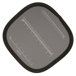 Helios Grkort med cm/inch skala - 30x30 cm