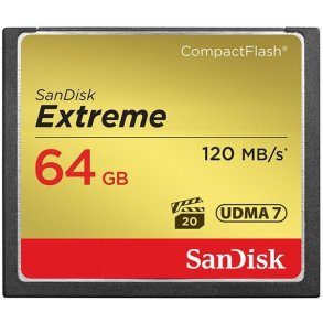 SanDisk Extreme CF 64GB - 120 mb/sec.