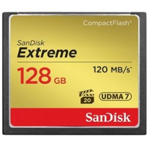 SanDisk Extreme CF 128GB - 120 mb/sec.