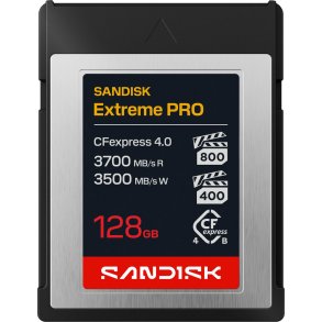 SanDisk Extreme PRO CFexpress 4.0 R3700/W3500 128GB Type B