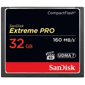 SanDisk Extreme Pro CF 32GB - 160 mb/sec.
