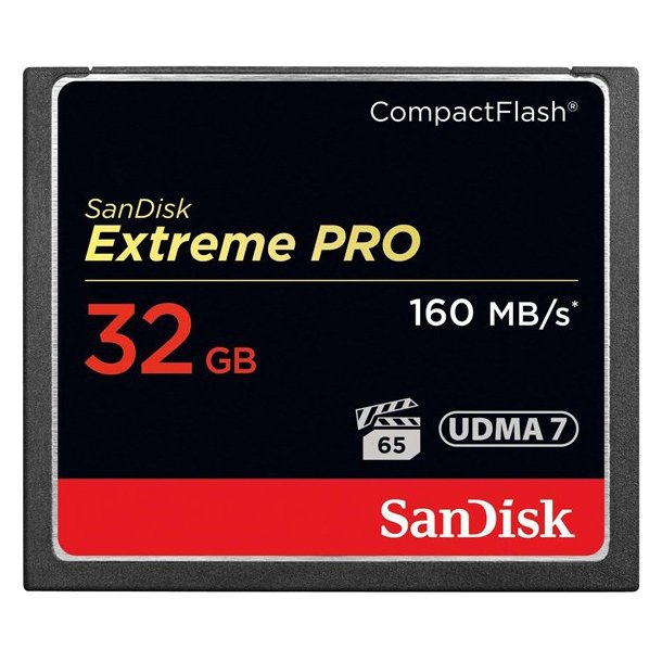 SanDisk Extreme Pro CF 32GB - 160 mb/sec.