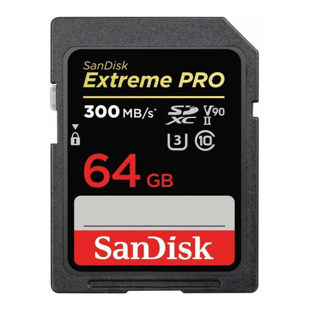 Sandisk Extreme Pro SDXC 64GB 300mb/sec. UHS-II