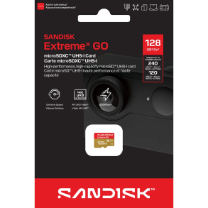 SANDISK MicroSD Extreme GO 128GB 128GB 240/120MB/s C10 UHS U3 V30 A1