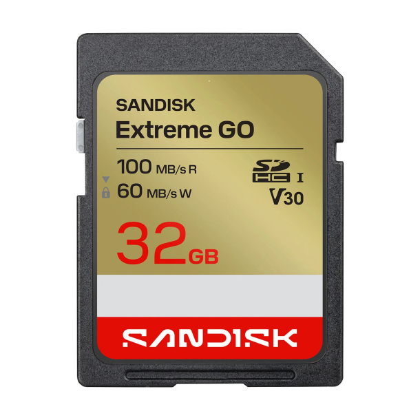 SANDISK SD Extreme GO 32GB 100/60MB/s C10 UHS-I U3 V30