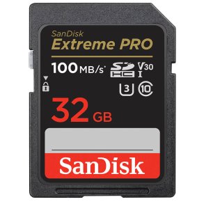 Sandisk Extreme Pro SDHC 32GB 100MB UHS-I C10 V30