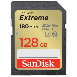 SanDisk Extreme SDXC 128GB 180MB UHS-I C10 V30 U3