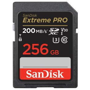 SanDisk Extreme Pro SDXC 256GB 200MB UHS-I C10 V30 U3