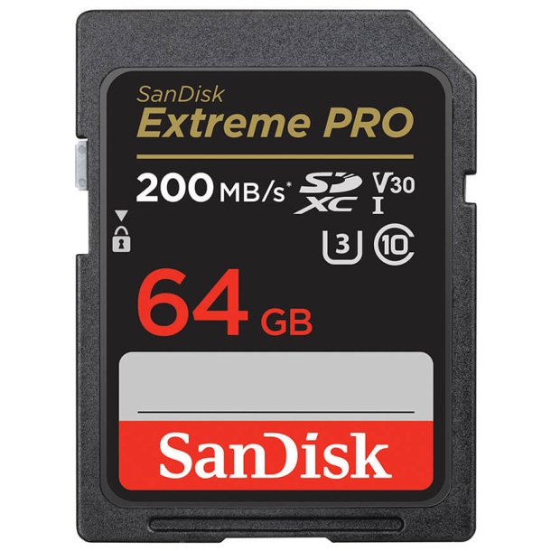 SanDisk Extreme Pro SDXC 64GB 200MB UHS-I C10 V30