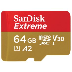 SanDisk Extreme 64 GB microSDXC 170 MB/s UHS-I + SD Adapter