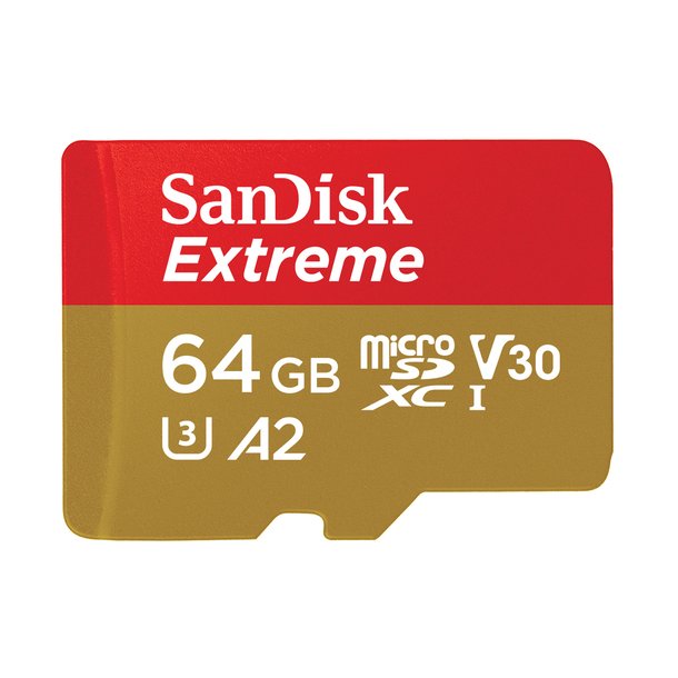 SanDisk Extreme 64 GB microSDXC 170 MB/s UHS-I + SD Adapter