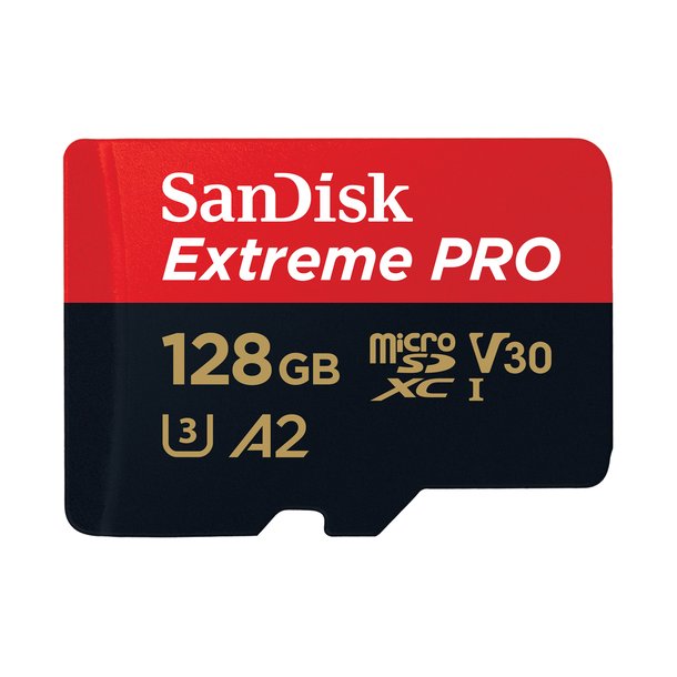 SanDisk Extreme Pro 128GB 200 MB/s micro SDXC UHS-I + SD Adapter