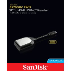 SANDISK Kortlser USB 3.0 Type-C til SD UHS-II