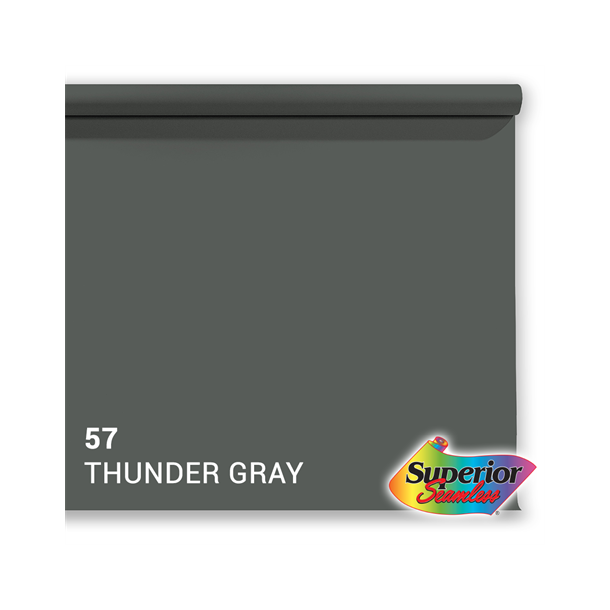Superior Background Paper 57 Thunder Grey 1.35 x 11m