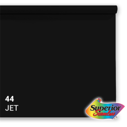 Superior Background Paper 44 Jet Black 2.72 x 11m