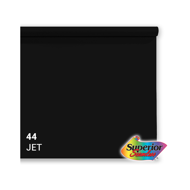 Superior Background Paper 44 Jet Black 2.72 x 11m